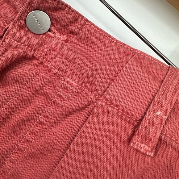 Sundry Croft Crop Pants Size 30 Deep Pockets Terra Cotta Cotton Relaxed EUC - Picture 5 of 6